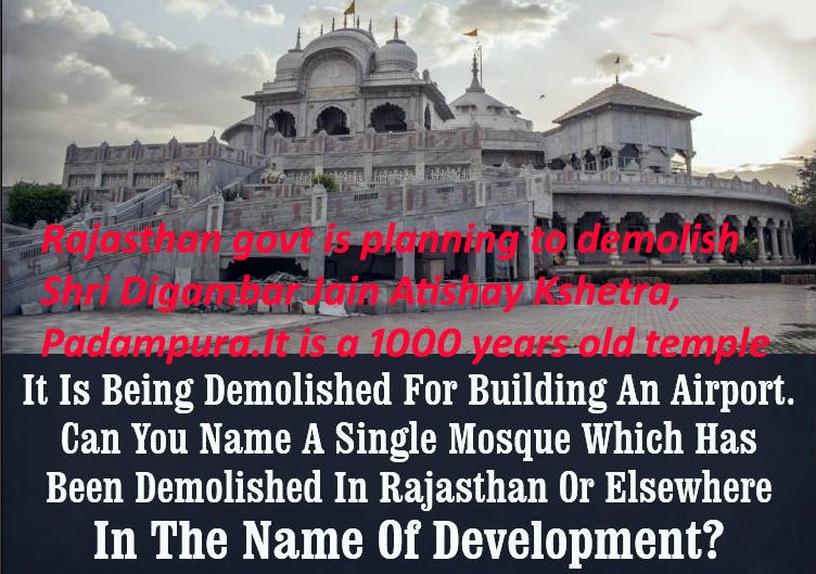 Development by destroying our own temples?