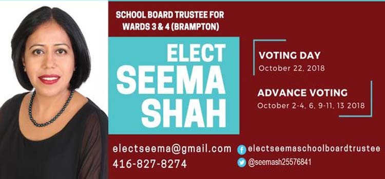 Seema Shah – Know Your Candidate
