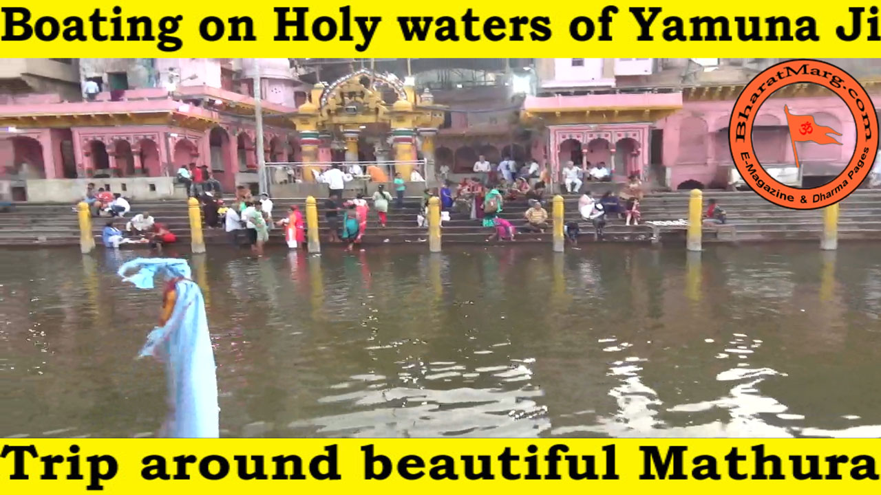 Boating on Holy waters of Yamuna Ji !!