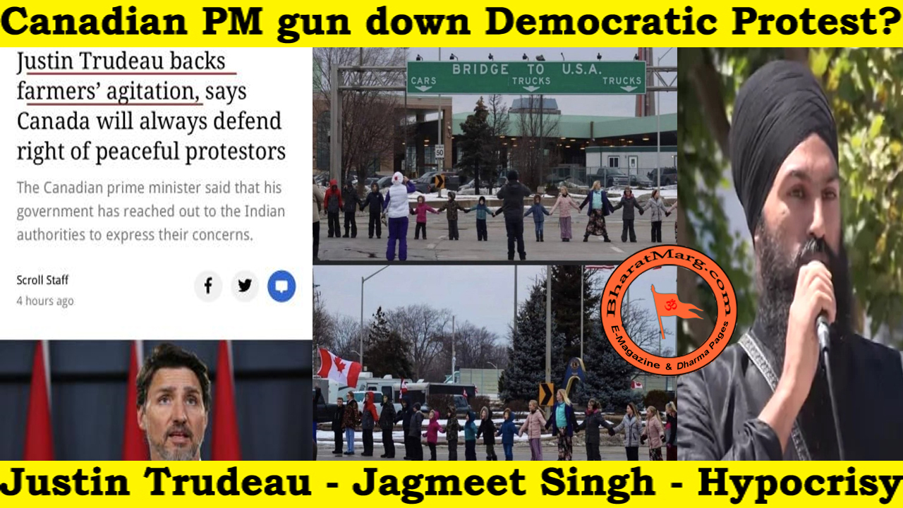 Canadian PM will gun down Democratic Protest?