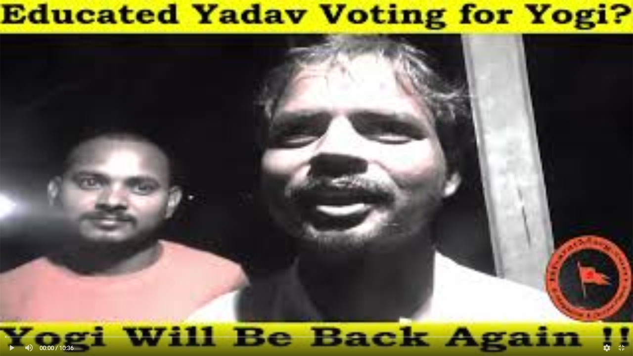Educated Yadav Voting for Yogi?
