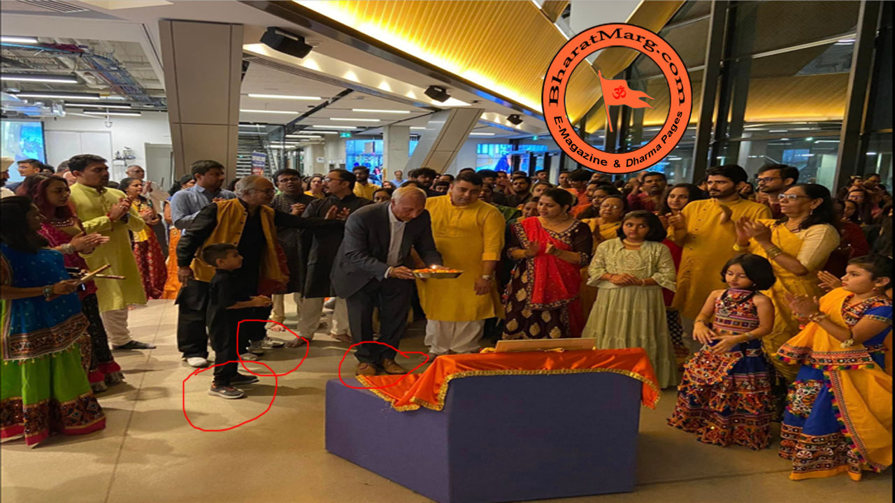 Sikh Politician does Mata Aarti wearing shoes – Hindus upset !!